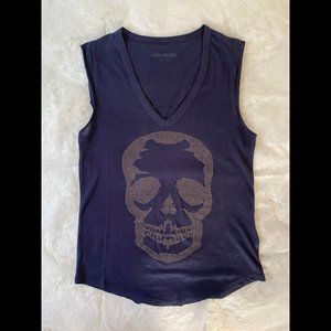 New Zadig & Voltaire rhinestone skull tanks
